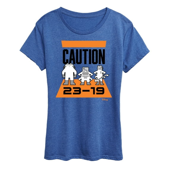 Monsters Inc. - Caution 2319  - Women's Short Sleeve Graphic T-Shirt