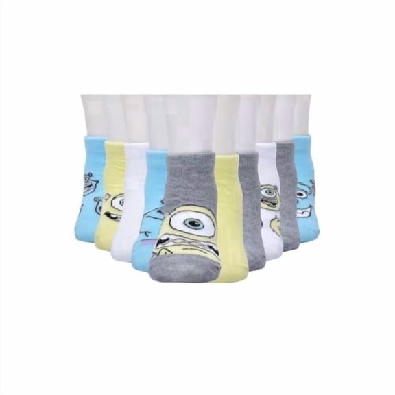 Monsters Inc. Character Ankle Socks, 10-pack, 12/24M