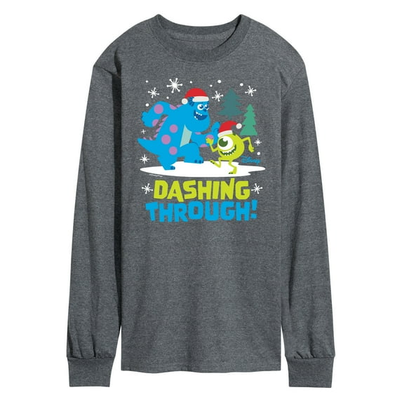 Monsters Inc - Dashing Through - Men's Long Sleeve T-Shirt