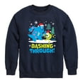 thumbnail image 1 of Monsters Inc - Dashing Through - Toddler And Youth Crewneck Fleece Sweatshirt, 1 of 5