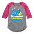 thumbnail image 1 of Monsters Inc - Dashing Through - Toddler And Youth Girls Raglan Graphic T-Shirt, 1 of 5