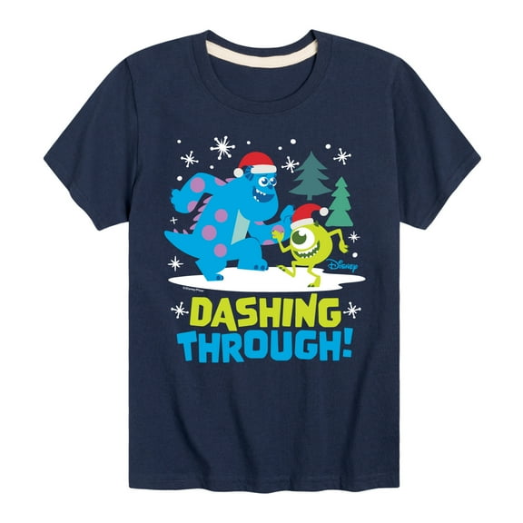 Monsters Inc - Dashing Through - Toddler And Youth Short Sleeve Graphic T-Shirt