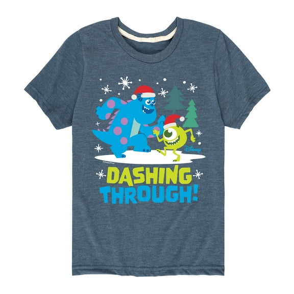 Monsters Inc - Dashing Through - Toddler And Youth Short Sleeve Graphic T-Shirt