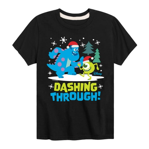 Monsters Inc - Dashing Through - Toddler And Youth Short Sleeve Graphic T-Shirt