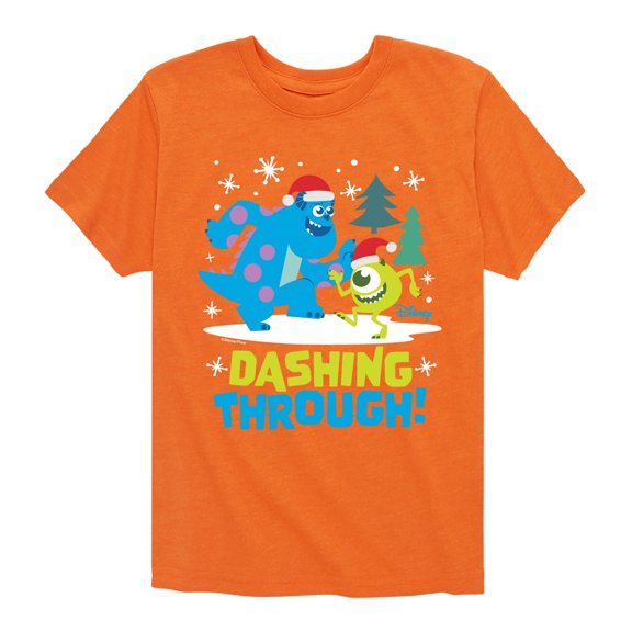 Monsters Inc - Dashing Through - Toddler And Youth Short Sleeve Graphic T-Shirt