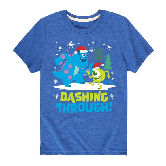 Monsters Inc - Dashing Through - Toddler And Youth Short Sleeve Graphic T-Shirt