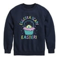thumbnail image 1 of Monsters Inc - Eggstra Scary Easter - Toddler And Youth Crewneck Fleece Sweatshirt, 1 of 4