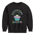 thumbnail image 1 of Monsters Inc - Eggstra Scary Easter - Toddler And Youth Crewneck Fleece Sweatshirt, 1 of 4