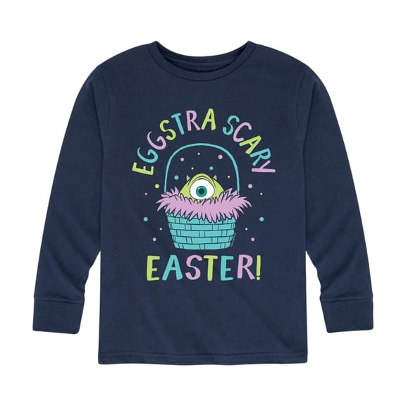 Monsters Inc - Eggstra Scary Easter -Toddler And Youth Long Sleeve Graphic T-Shirt