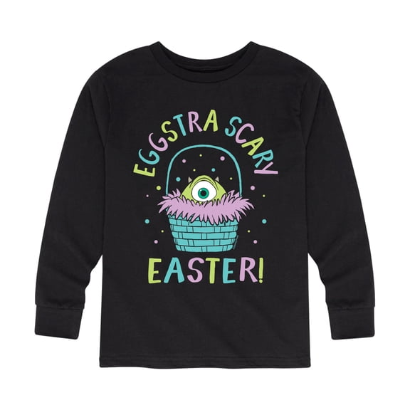 Monsters Inc - Eggstra Scary Easter -Toddler And Youth Long Sleeve Graphic T-Shirt