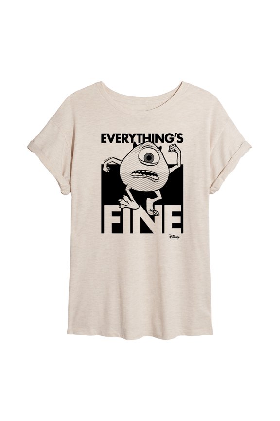 Monsters Inc. - Everythings Fine  - Juniors Ideal Flowy Muscle T-Shirt