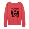 thumbnail image 1 of Monsters Inc. - Everythings Fine  - Women's Lightweight French Terry Pullover, 1 of 5