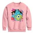 thumbnail image 1 of Monsters Inc. - Floral Group - Toddler & Youth Crewneck Fleece Sweatshirt, 1 of 4