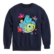 Disney - Floral Group Graphic Long Sleeve Fleece Sweatshirt