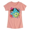 thumbnail image 1 of Monsters Inc. - Floral Group - Toddler & Youth Girls Short Sleeve Graphic T-Shirt, 1 of 5