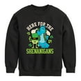 thumbnail image 1 of Monsters Inc - Here For The Shenanigans - Toddler And Youth Crewneck Fleece Sweatshirt, 1 of 4
