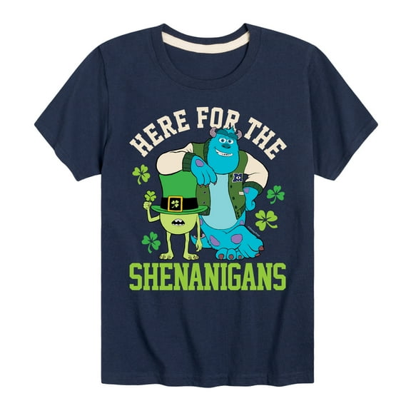 Monsters Inc - Here For The Shenanigans - Toddler And Youth Short Sleeve Graphic T-Shirt