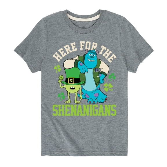 Monsters Inc - Here For The Shenanigans - Toddler And Youth Short Sleeve Graphic T-Shirt