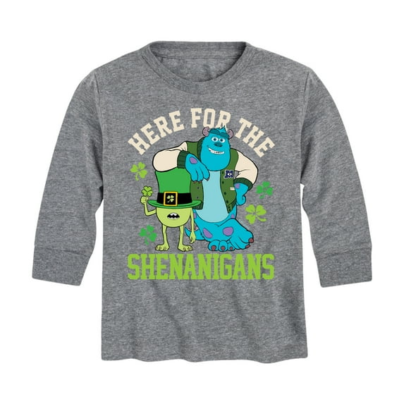 Monsters Inc - Here The Shenanigans - Toddler And Youth Long Sleeve Graphic T-Shirt