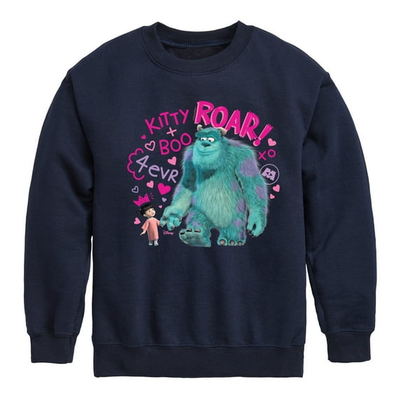 Monsters Inc. - Kitty And Boo 4 Evr - Toddler & Youth Crewneck Fleece Sweatshirt