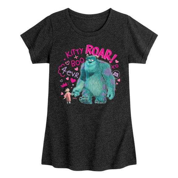 Monsters Inc. - Kitty And Boo 4 Evr - Toddler & Youth Girls Short Sleeve Graphic T-Shirt