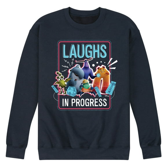 Monsters Inc.  - Laughs In Progress  - Men's Crew Neck Fleece Pullover