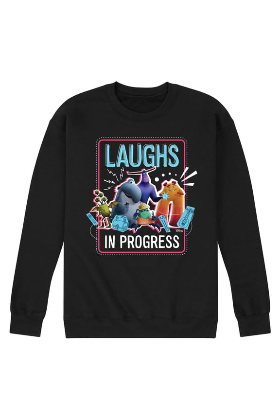 - Laughs In Progress  - Men's Crew Neck Fleece Pullover