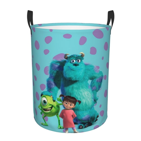 Monsters Inc Laundry Hamper,Collapsible Laundry Basket Hamper with Handles Waterproof Clothes Hamper for Easy Storage