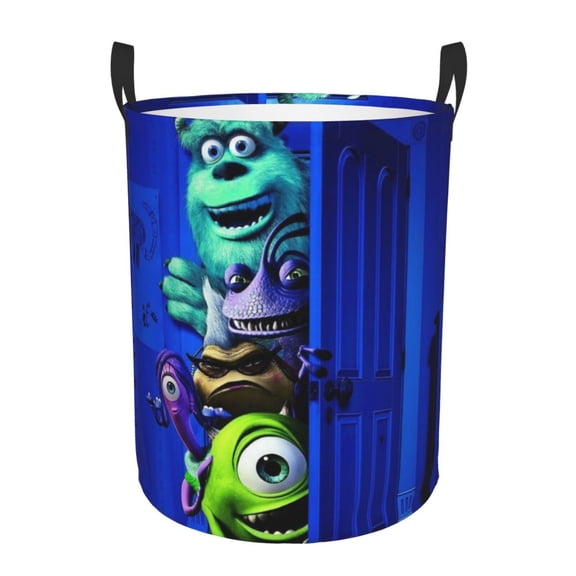 Monsters Inc Laundry Hamper,Collapsible Laundry Basket Hamper with Handles Waterproof Clothes Hamper for Easy Storage
