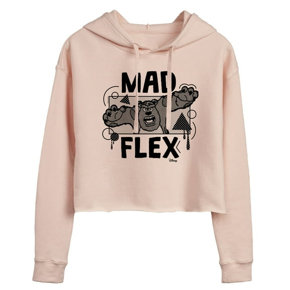 Monsters Inc. - Mad Flex Sully  - Juniors Cropped Pullover Hoodie