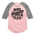 thumbnail image 1 of Monsters Inc. - Mad Flex Sully - Toddler & Youth Girls Raglan Graphic T-Shirt, 1 of 5