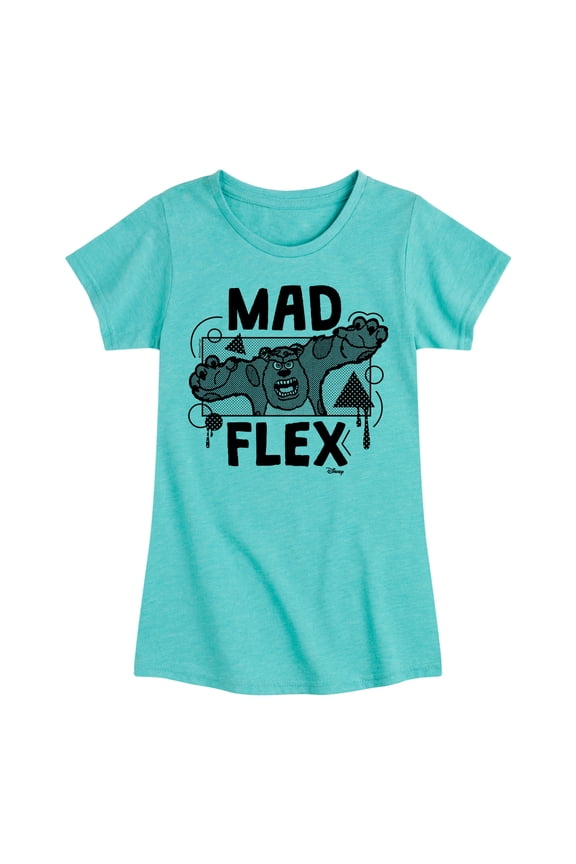 Monsters Inc. - Mad Flex Sully - Toddler & Youth Girls Short Sleeve Graphic T-Shirt