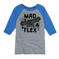 thumbnail image 1 of Monsters Inc. - Mad Flex Sully - Toddler & Youth Raglan Graphic T-Shirt, 1 of 4
