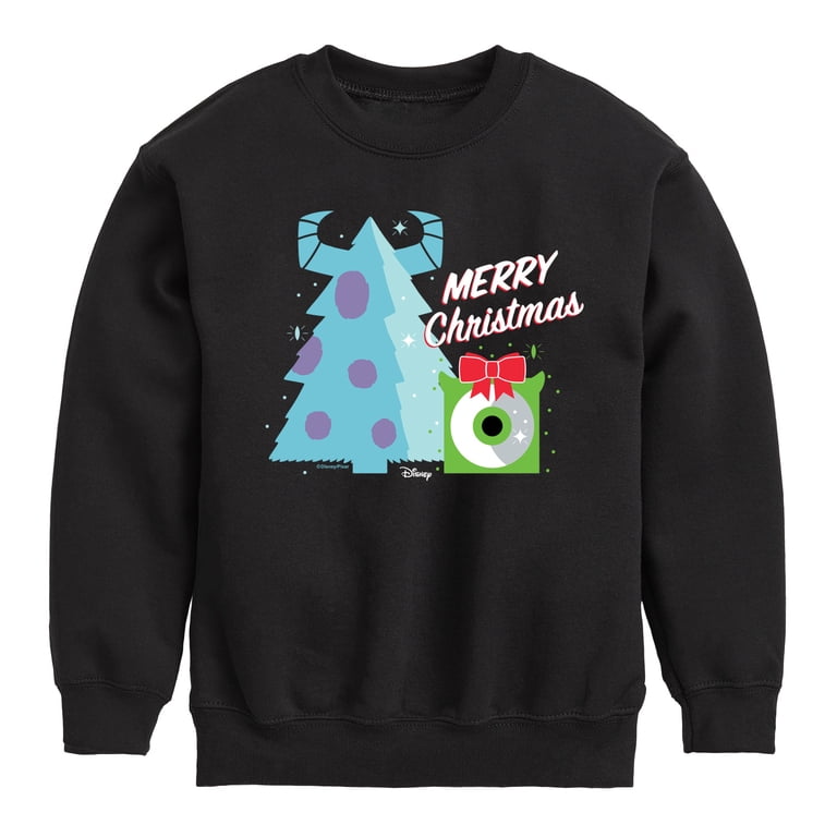 Monsters Inc - Merry Christmas Monsters Inc - Toddler And Youth Crewneck  Fleece Sweatshirt - Walmart.com