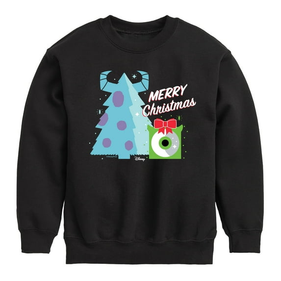 Monsters Inc - Merry Christmas Monsters Inc - Toddler And Youth Crewneck Fleece Sweatshirt