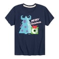thumbnail image 1 of Monsters Inc - Merry Christmas Monsters Inc - Toddler And Youth Short Sleeve Graphic T-Shirt, 1 of 5