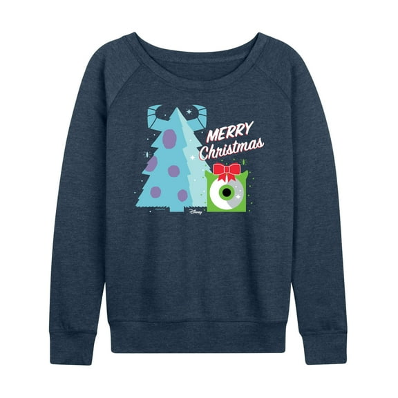 Monsters Inc - Merry Christmas Monsters Inc - Women's Lightweight French Terry Long Sleeve Shirt