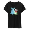 thumbnail image 1 of Monsters Inc - Merry Christmas Monsters Inc - Women's Short Sleeve Graphic T-Shirt, 1 of 5