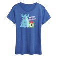thumbnail image 1 of Monsters Inc - Merry Christmas Monsters Inc - Women's Short Sleeve Graphic T-Shirt, 1 of 5