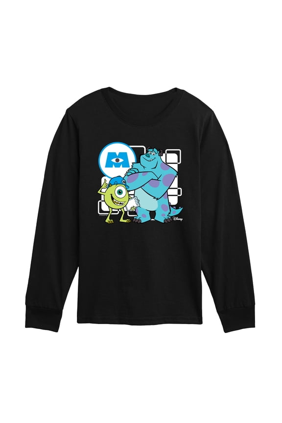 Monsters Inc - Mike And Sully - Toddler Boys Long Sleeve Graphic T-Shirt