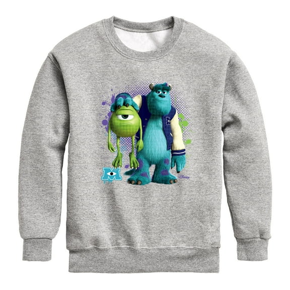 Monsters Inc. - Mike And Sully  - Toddler & Youth Crewneck Fleece Sweatshirt