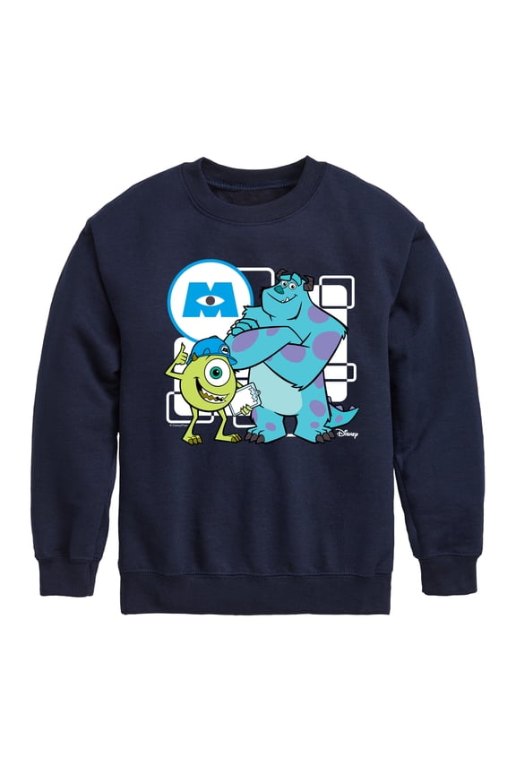 Monsters Inc. - Mike And Sully - Toddler & Youth Crewneck Fleece Sweatshirt