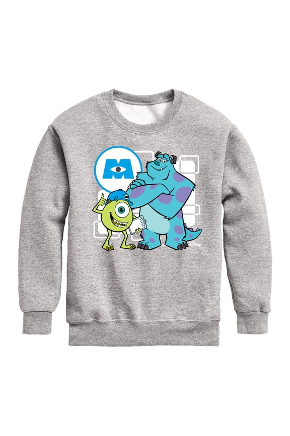 Monsters Inc. - Mike And Sully - Toddler & Youth Crewneck Fleece Sweatshirt