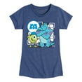thumbnail image 1 of Monsters Inc. - Mike And Sully - Toddler & Youth Girls Short Sleeve Graphic T-Shirt, 1 of 5