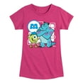 thumbnail image 1 of Monsters Inc. - Mike And Sully - Toddler & Youth Girls Short Sleeve Graphic T-Shirt, 1 of 5