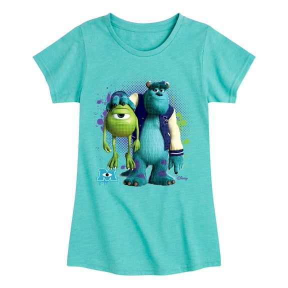Monsters Inc. - Mike And Sully  - Toddler & Youth Girls Short Sleeve Graphic T-Shirt