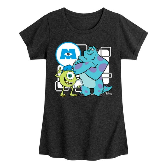 Monsters Inc. - Mike And Sully - Toddler & Youth Girls Short Sleeve Graphic T-Shirt