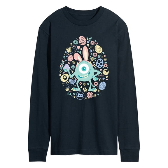 Monsters Inc - Mike Easter Egg - Men's Long Sleeve Graphic T-Shirt