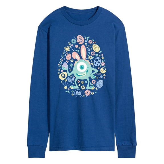 Monsters Inc - Mike Easter Egg - Men's Long Sleeve Graphic T-Shirt