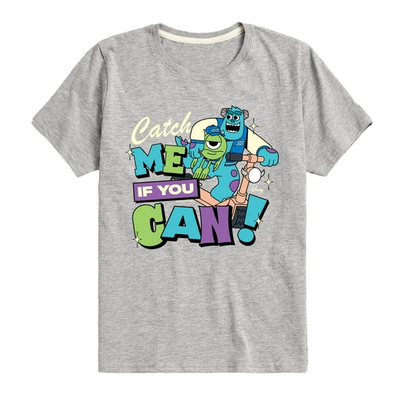 Monsters Inc - Mike Sully Catch Me If You Can - Toddler And Youth Short Sleeve Graphic T-Shirt